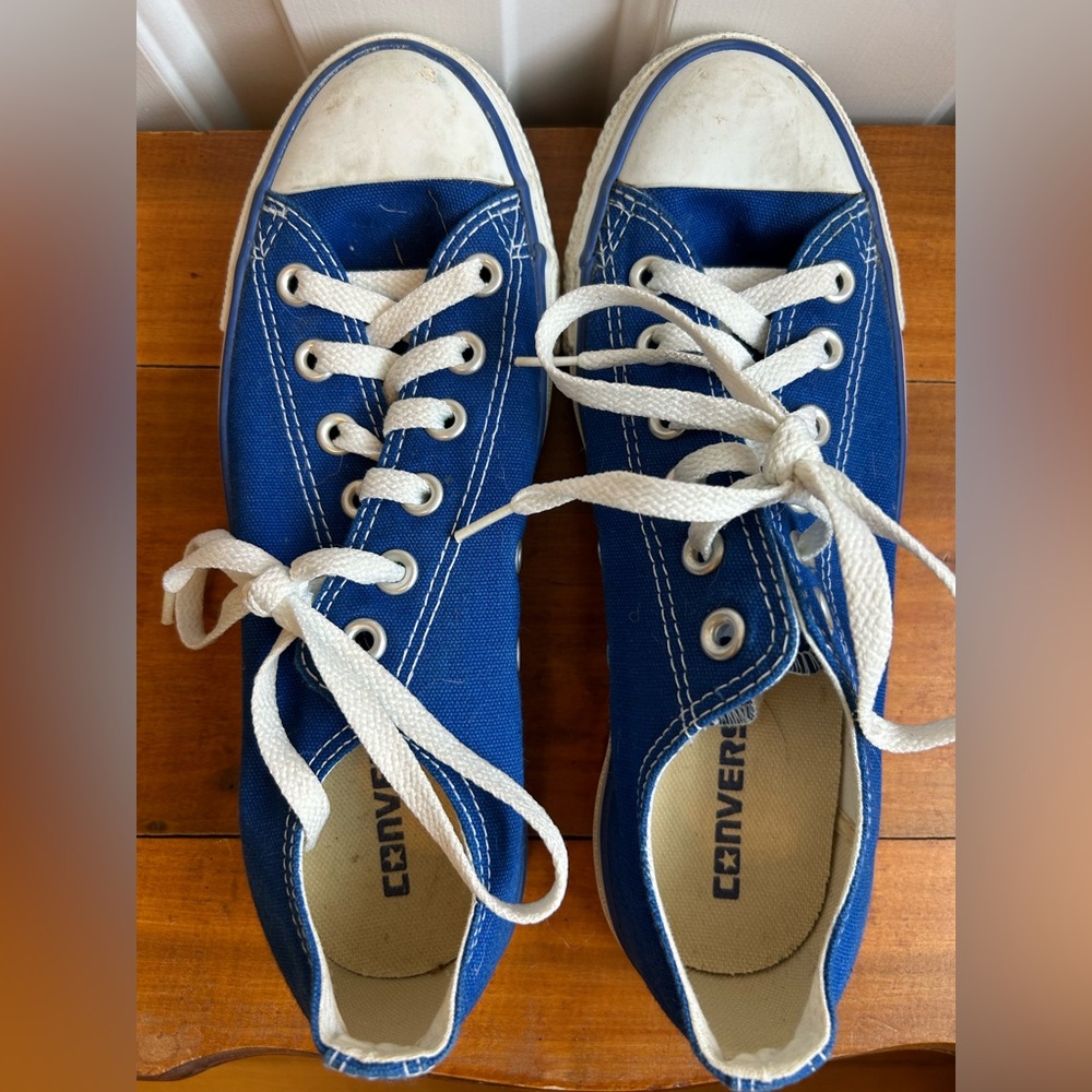 Vintage Converse Blue and White Women's Sneakers